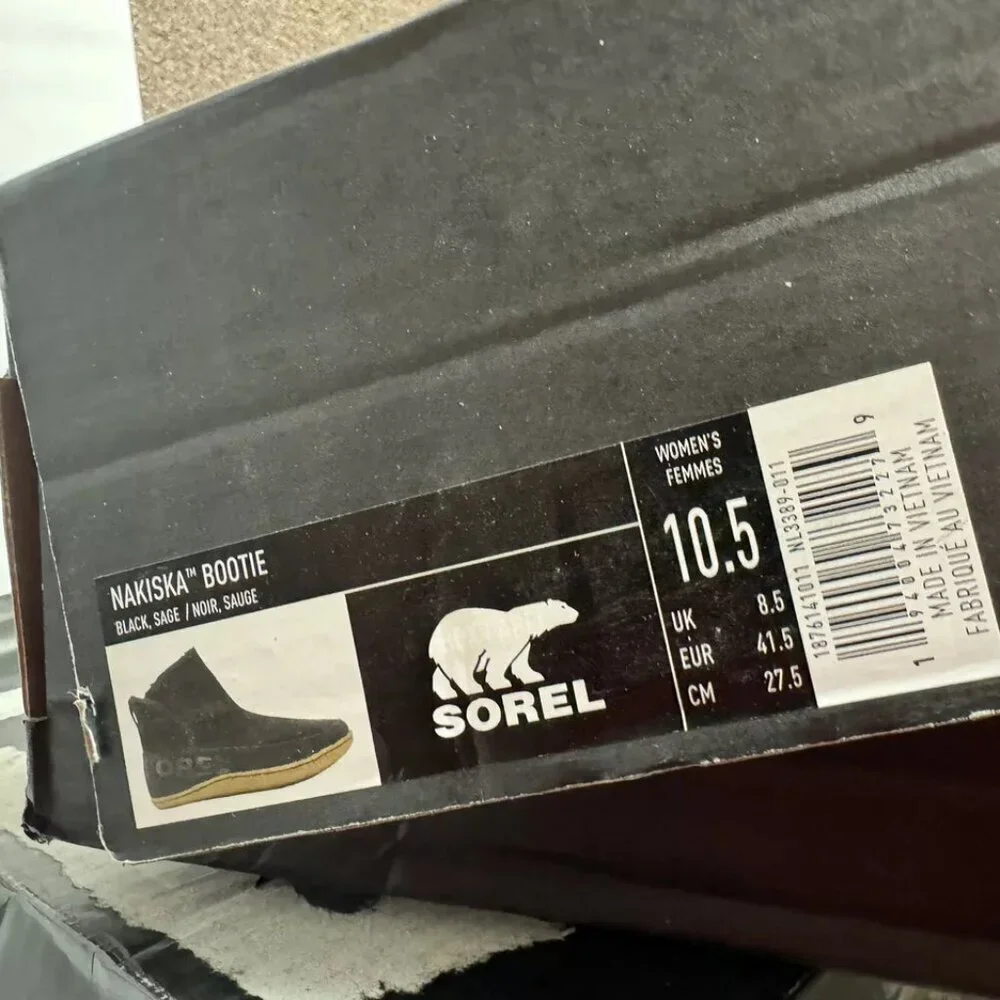 Sorel Womens Nakisha Bootie Black Size 10.5 M